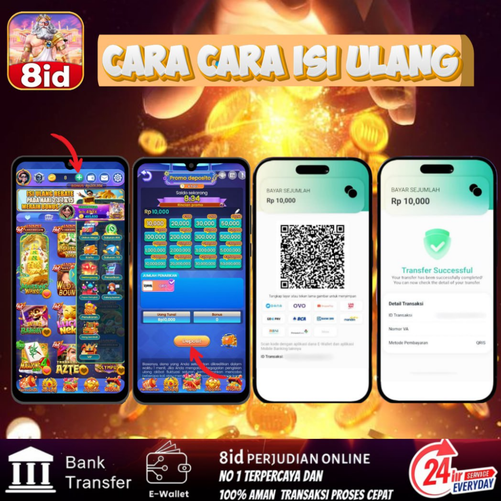 8id APK Slot Login cara cara isi ulang