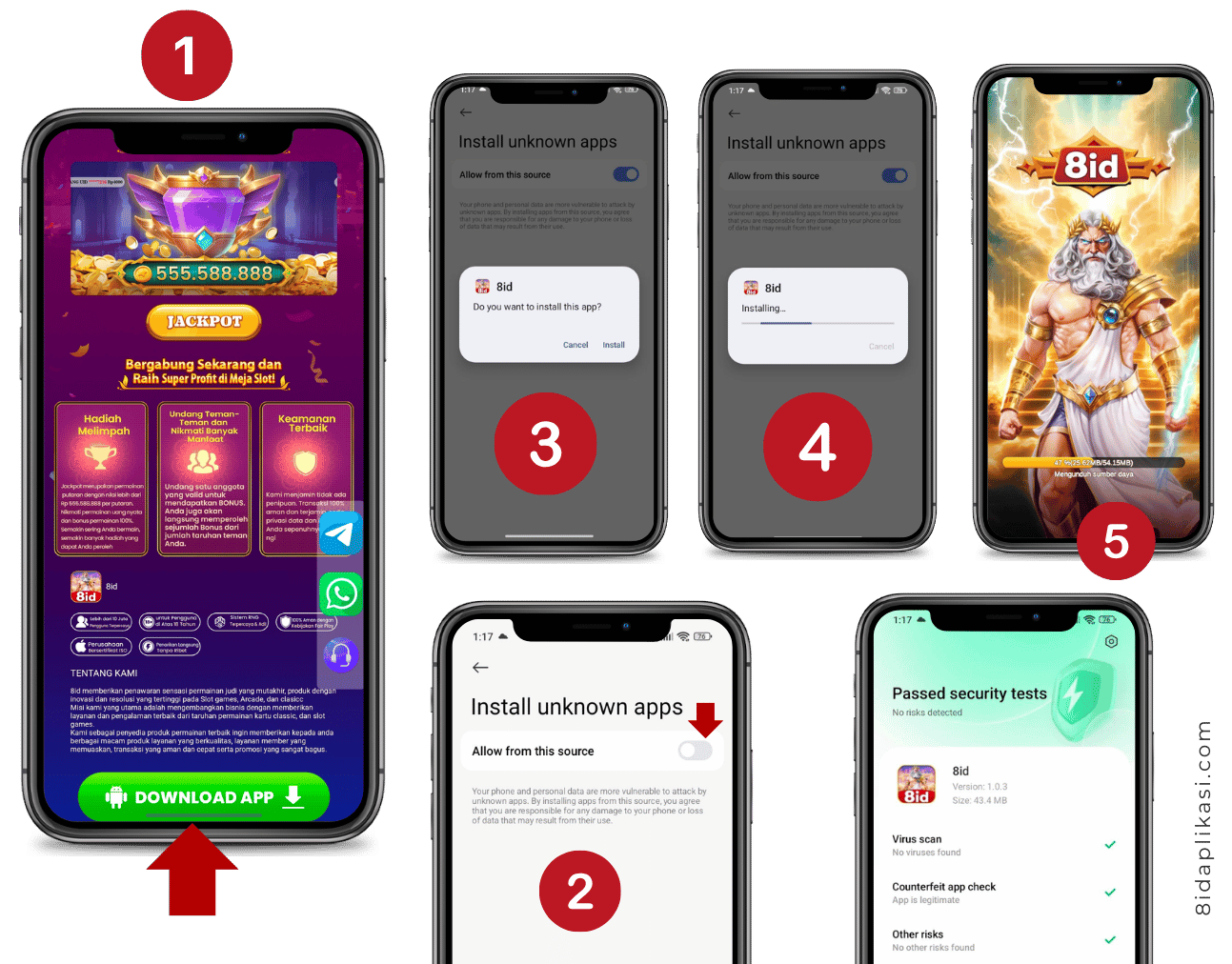 Cara Download 8ID APK